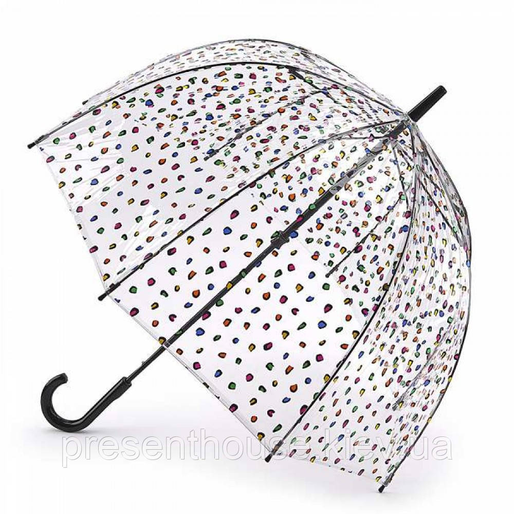 Парасолька-тростина жіноча Fulton Birdcage-2 L042 Candy Leopard (Цукерковий леопард)