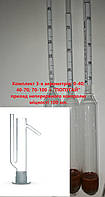 Комплект для вимірювання спирту, 3 Аерометри АСП-3, діапазон 0-100 % ДСТУ + ПАПУГА 250 мл