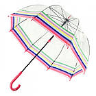 Парасолька-тростина жіноча Fulton Birdcage-2 L042 Colour Burst Stripe (Кольорові смуги), фото 5