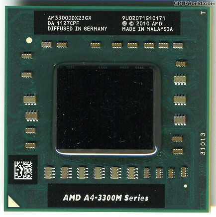 AMD A4-3300M AM3300DDX23GX 1.9-2.5GHz/2M/35W Socket FS1 Процесор для ноутбука