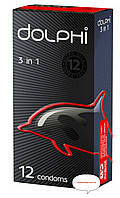 Презервативы Dolphi 3 в 1 точечные +ребристые +анатомическая форма #12 Высокое качество.до 2026/2027 г.