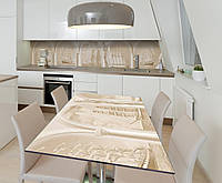 Наклейка 3Д виниловая на стол Zatarga «Винтажные Корабли» 600х1200 мм для домов, квартир, столов,
