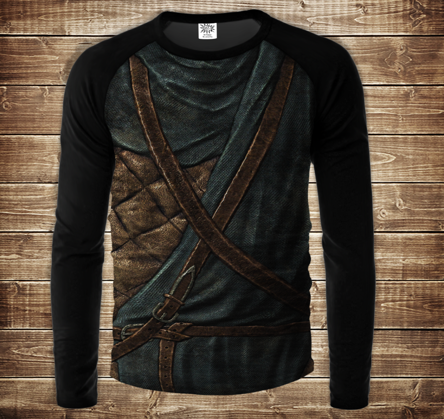 Лонгслив-реглан з 3D принтом- Skyrim. Armour The Elder Scrolls