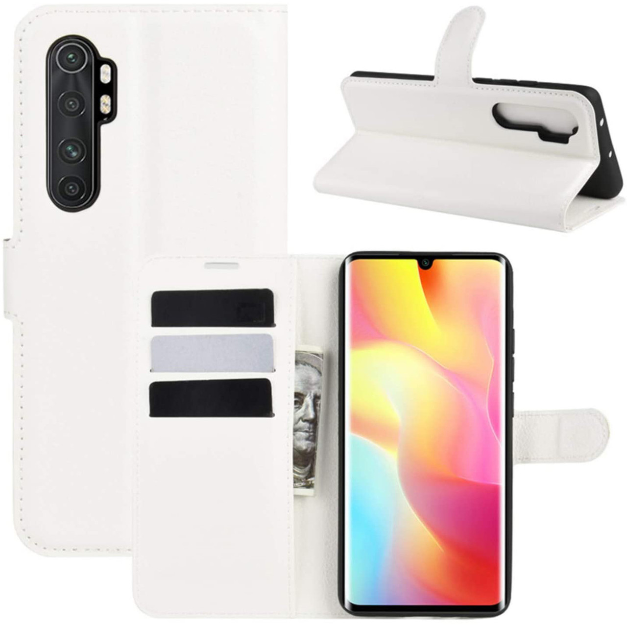 Чохол-книжка Litchie Wallet для Xiaomi Mi Note 10 Lite White