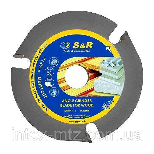 Диск пиляльний S&R MULTI CUT 125х22,2х3,8 мм