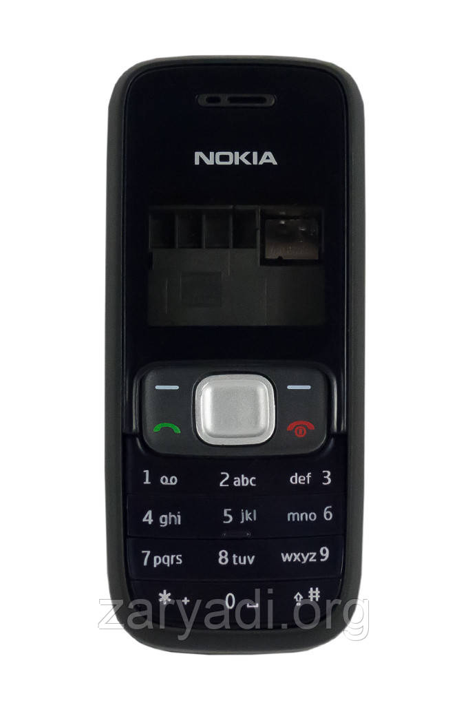 Корпус для Nokia 1209, повний комплект, High Copy, чорний /панель/кришка/накладка /нокіа