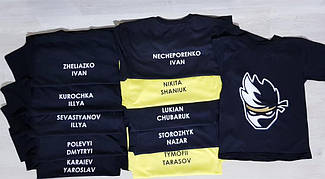 Футболки и нанесение логотипа+ имена 7