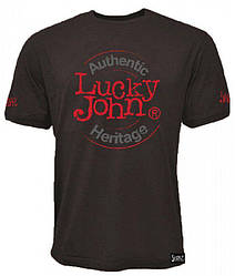 Футболка "LUCKY JOHN" Gray (100% бавовна, сіра) / S (AM-156-01S)