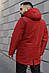 Парка Куртка чоловіча зимова тепла червона якісна Найк President, фото 3