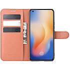 Чохол-книжка Litchie Wallet для Vivo X50 Brown, фото 4