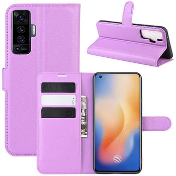 Чохол-книжка Litchie Wallet для Vivo X50 Violet