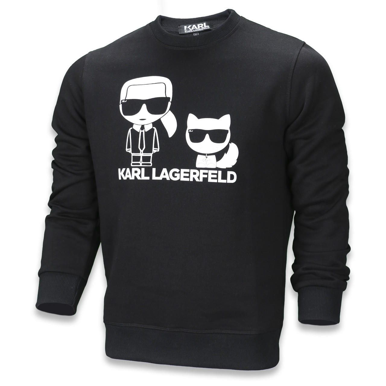 Світшот осінь-зима чоловічий чорний KARL LAGERFELD No3 BLK M (Р) 21-509-003