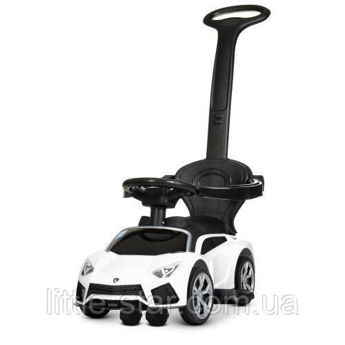 Дитячий електромобіль каталка толокар Bambi M 4316 L-1 Lamborghini, білий