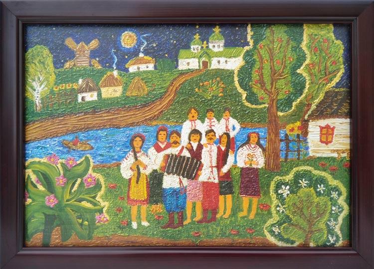 Картина в багетній рамі № 52 С. М. Агеєнко. "Яблуневий спас" А4 (210х303)
