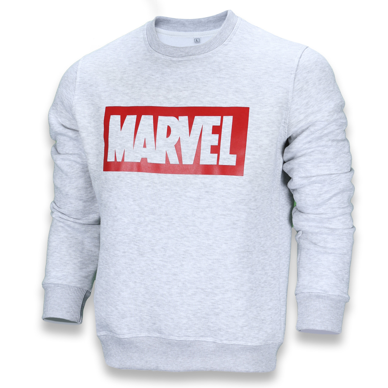 Світшот осінь-зима чоловічий бел меланж MARVEL з принтом WTGRI XXL(Р) 18-502-003