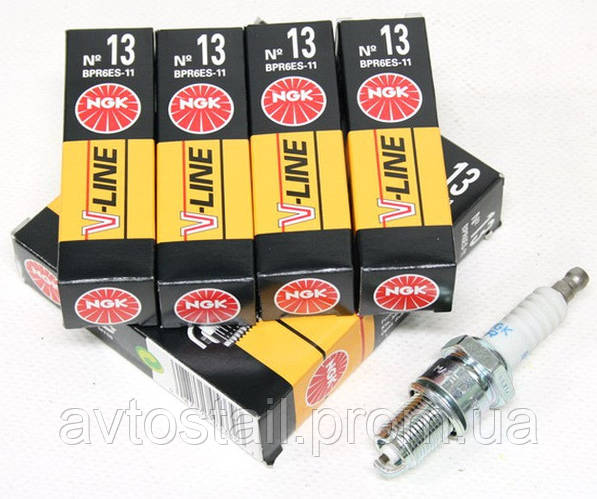 Свечи зажигания на ВАЗ 2108-2115, 1117-1119 8V (компл.4 шт) (пр-во NGK ...