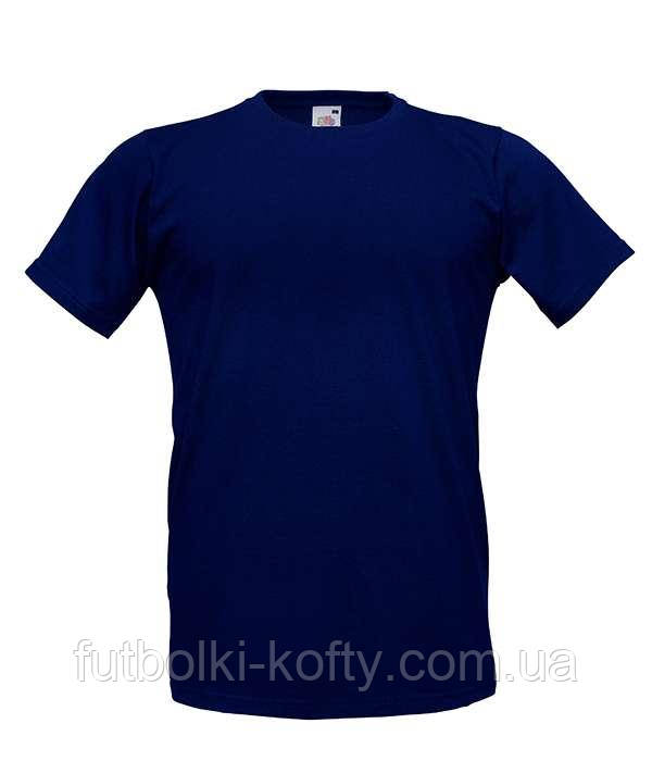 Футболка чоловіча приталена Fitted 3XL, AZ Глибокий Темно-синій, фото 1