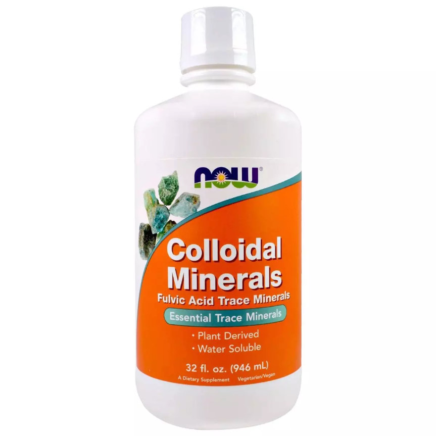Колоїдні мінерали, Colloidal Minerals, Now Foods, 946 мл