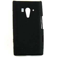 Чохол-накладка для Sony Xperia Acro S, LT26w, силіконовий, чорний /case/кейс /соні