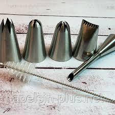 Набір кондитерських насадок із 5 штук з Йоршиком, фото 1