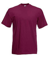 Мужская футболка плотная из хлопка 61-422-0 3XL, 41 Бордовый