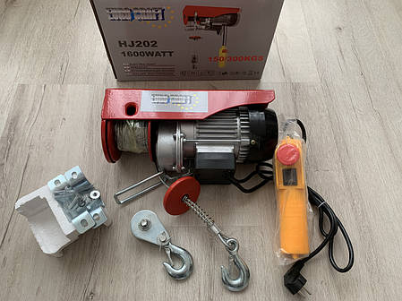 ✔️ Тельфер Euro Craft 150/300kg HJ202 ( 1600 Вт ), фото 2