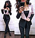 Костюм ділового стилю жакет майка та штани, фото 2