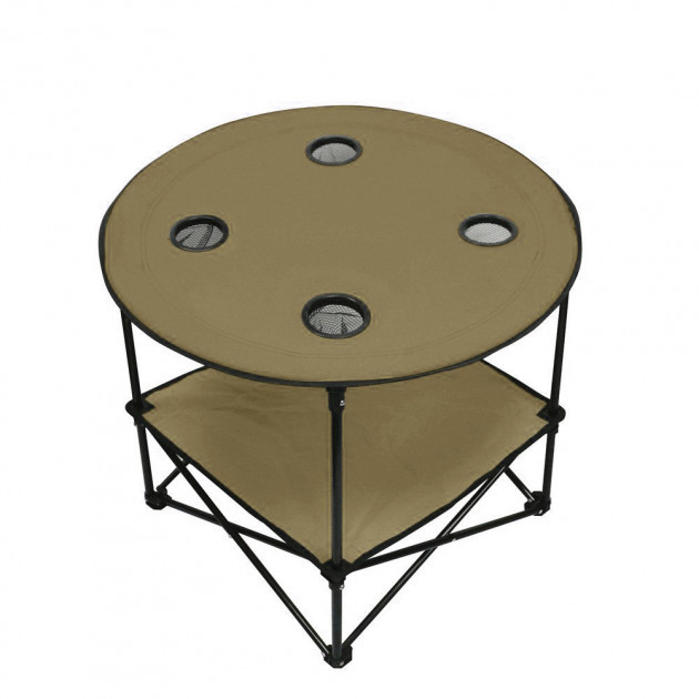 Стіл туристичний Павук HLV R28859 70х60 см Brown (N009805)