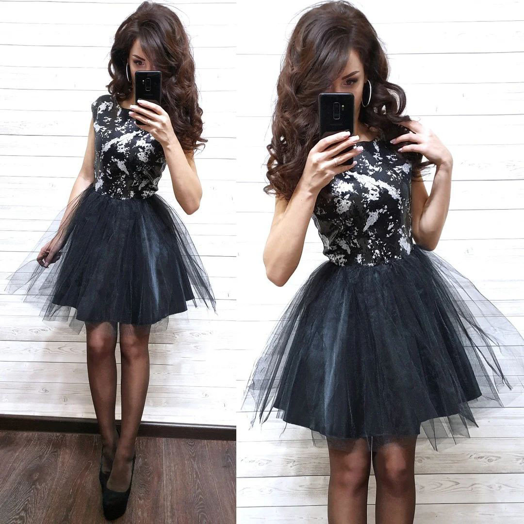 Плаття ошатне низ фатин і атлас верх паєтка, фото 1