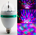 Світлодіодна диско лампа 3Вт E27 RGB, 140х80мм обертається, фото 2