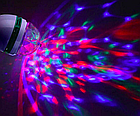 Світлодіодна диско лампа 3Вт E27 RGB, 140х80мм обертається, фото 7