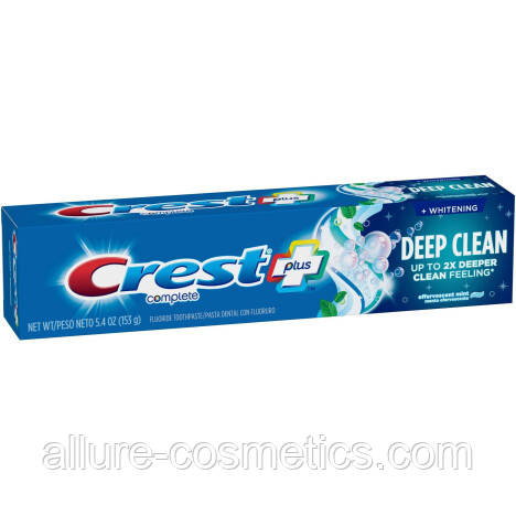 Зубная паста для глубокое очищение Crest Deep clean Toothpaste 153гр - фото 1 - id-p1289893083