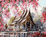 Картина по номерам "Тайский храм" BrushMe холст на подрамнике 40x50см BS3259