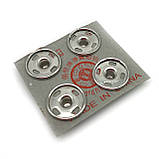 Пришивні Кнопки срібло 14 мм, 4 шт., фото 2