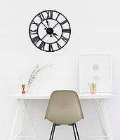 Великий настінний металевий годинник 50 см ROMAIN RETRO VINTAGE, фото 2