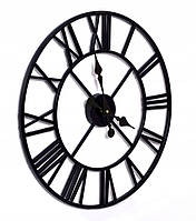 Великий настінний металевий годинник 50 см ROMAIN RETRO VINTAGE, фото 3