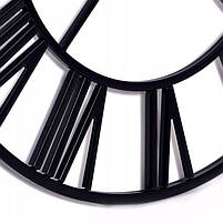 Великий настінний металевий годинник 50 см ROMAIN RETRO VINTAGE, фото 6