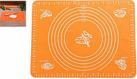 Силіконовий килимок для розкачування тіста MAT Orange 40*30 см