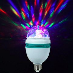 Світлодіодна диско лампа 3Вт E27 RGB, 140х80мм обертається