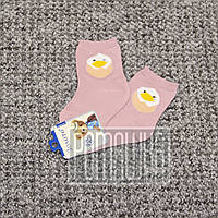 Дитячі шкарпетки весна осінь 15 см 2-3 роки (1-4) весняні чоботи осінні щільні для дівчинки 8013 Рожевий