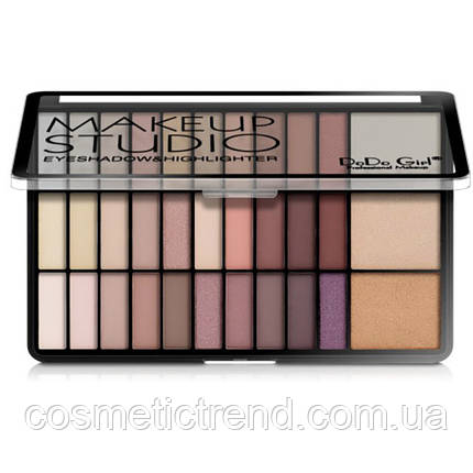 Палетка тіней і хайлайтерів DoDo Girl Make Up Studio Eyeshadow & Highlighter D4071B, фото 2