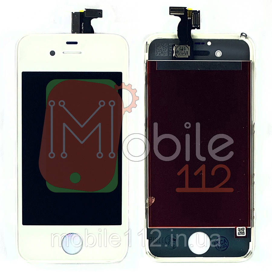 Экран (дисплей) Apple iPhone 4 + тачскрин белый AAA