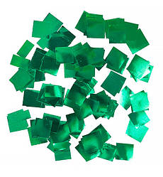 Конфетті, метафан "Cube", вага - 50 г, розмір - 7 мм, колір - зелений