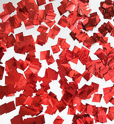 Конфетті, метафан "Cube", вага - 50 г, розмір - 7 мм, колір - червоний