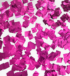 Конфетті, метафан "Cube", вага - 50 г, розмір - 7 мм, колір - малиновий