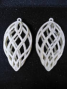 Прикраси на ялинку іграшки 3D Шишка мала 9*5,5 см 4 шт., фото 3