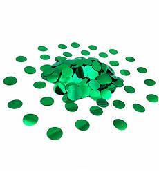 Конфетті, метафан "Disc", Іспанія, вага - 50 г, розмір - 23 мм, колір - зелений