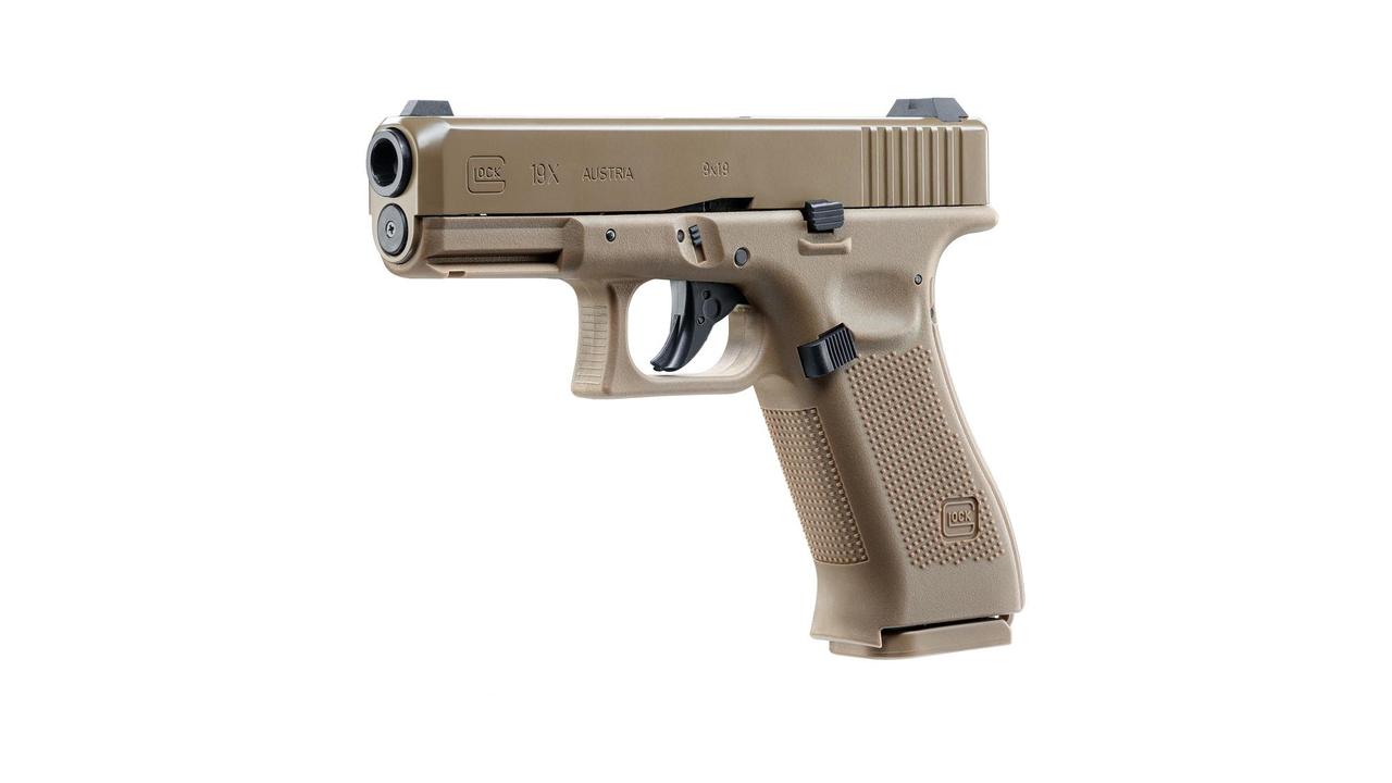 Пневматичний пістолет Glock 19X FDE Blowback