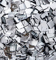 Конфетті, метафан "Silver", вага - 50 г, розмір - 3 см, колір - срібло