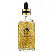 Сыворотка для лица 24K Gold Ampoule Goldzan с пептидами и экстрактом золота 100 мл-В ТОПЕ! Новинка